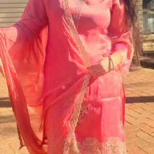 Peach Paisley Suit