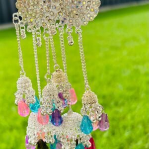 Silver heavy jhumkas