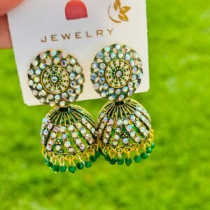 multicolour jhumkas